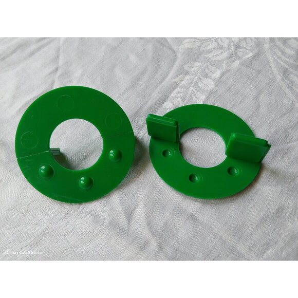 Vintage 1970s Inox set of 4 pompon makers plastic 4 different sizes instructions - Picture 7 of 10